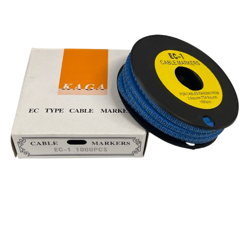 Cable (Q) Marker 2.6mm to 4.2mm 1000pcs Blue EC-1B