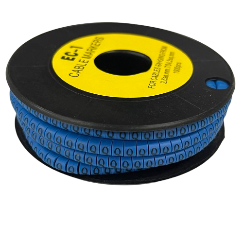 Cable (Q) Marker 2.6mm to 4.2mm 1000pcs Blue EC-1B