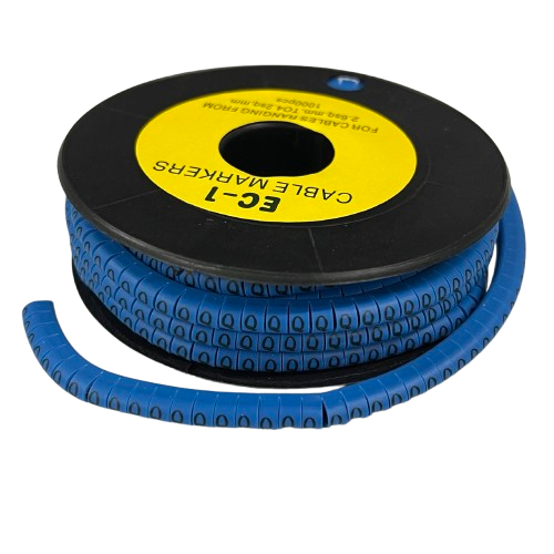 Cable (Q) Marker 2.6mm to 4.2mm 1000pcs Blue EC-1B