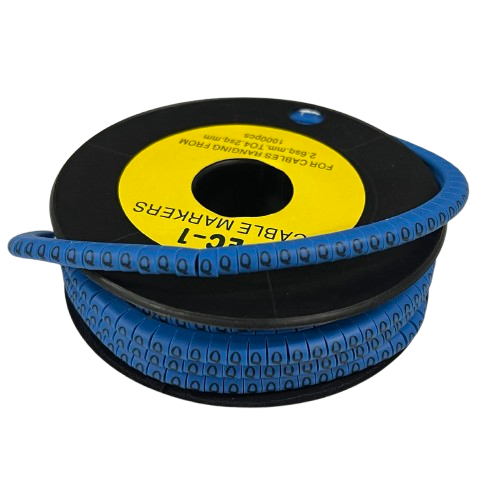 Cable (Q) Marker 2.6mm to 4.2mm 1000pcs Blue EC-1B