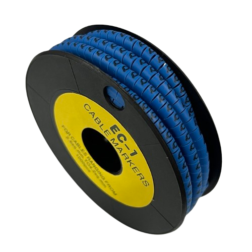 Cable (Q) Marker 2.6mm to 4.2mm 1000pcs Blue EC-1B