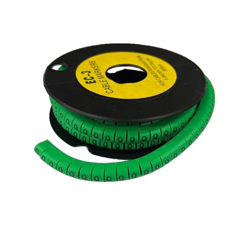 Cable (Q) Marker 5.0mm to 7.2mm EC-3G 350pcs Green Wire Tagging