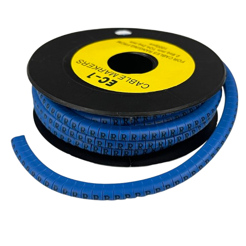 Cable (R) Marker 2.6mm to 4.2mm 1000pcs Blue EC-1B