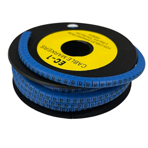 Cable (R) Marker 2.6mm to 4.2mm 1000pcs Blue EC-1B