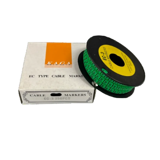 Cable (R) Marker 5.0mm to 7.2mm EC-3G 350pcs Green Wire Tagging