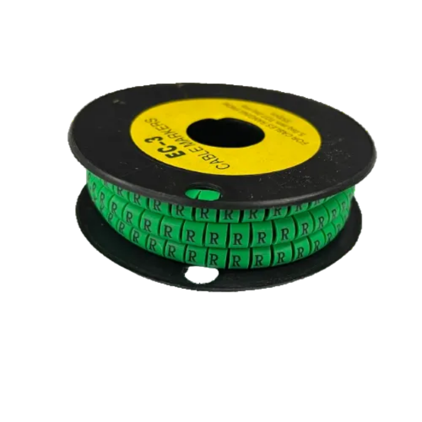 Cable (R) Marker 5.0mm to 7.2mm EC-3G 350pcs Green Wire Tagging