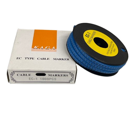 Cable (S) Marker 2.6mm to 4.2mm 1000pcs Blue EC-1B