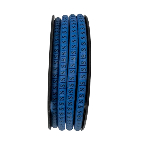 Cable (S) Marker 2.6mm to 4.2mm 1000pcs Blue EC-1B