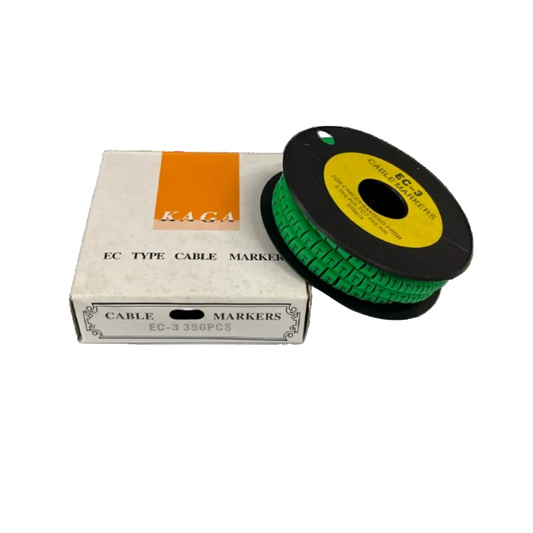 Cable (T) Marker 5.0mm to 7.2mm EC-3G 350pcs Green Wire Tagging