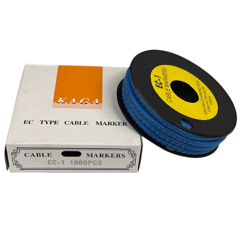 Cable (U) Marker 2.6mm to 4.2mm 1000pcs Blue EC-1B