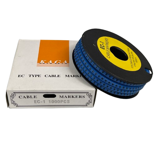 Cable (W) Marker 2.6mm to 4.2mm 1000pcs Blue EC-1B