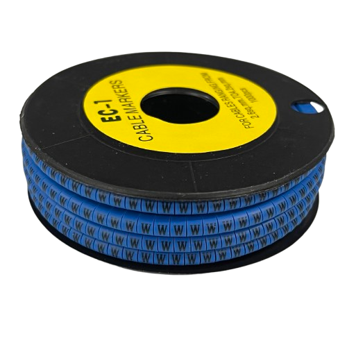 Cable (W) Marker 2.6mm to 4.2mm 1000pcs Blue EC-1B
