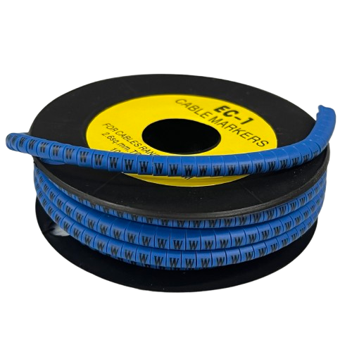 Cable (W) Marker 2.6mm to 4.2mm 1000pcs Blue EC-1B