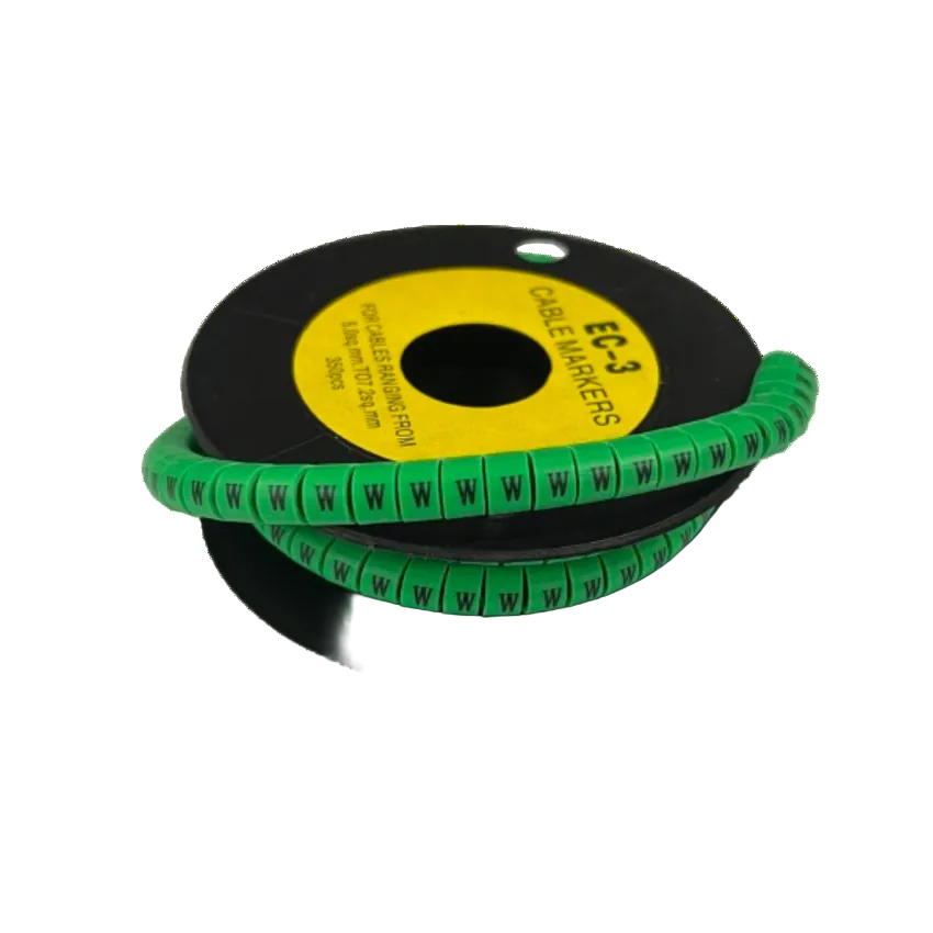 Cable (W) Marker 5.0mm to 7.2mm EC-3G 350pcs Green Wire Tagging