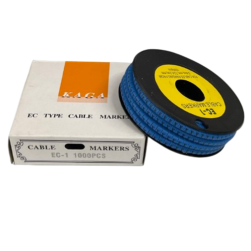 Cable (X) Marker 2.6mm to 4.2mm 1000pcs Blue EC-1B
