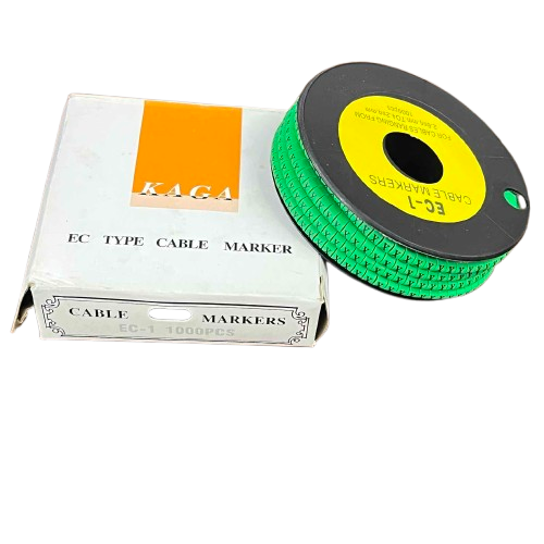 Cable (X) Marker EC-1 Green 2.6mm to 4.2mm 1000pcs 1 Roll  EC-1G(X)