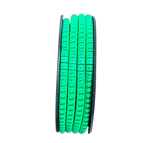 Cable (X) Marker EC-1 Green 2.6mm to 4.2mm 1000pcs 1 Roll EC-1G(X)