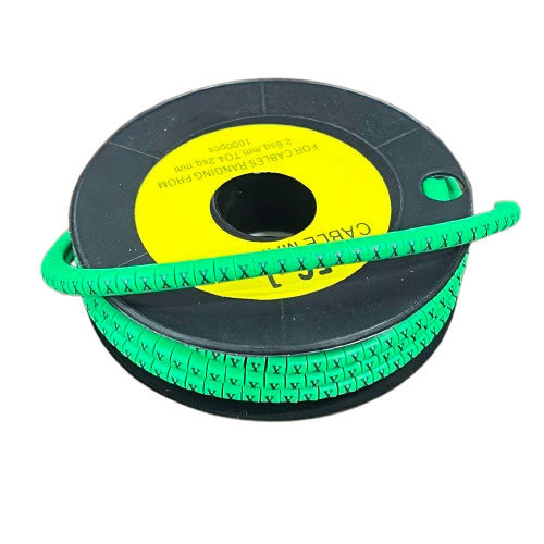 Cable (X) Marker EC-1 Green 2.6mm to 4.2mm 1000pcs 1 Roll EC-1G(X)