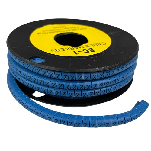 Cable (Z) Marker 2.6mm to 4.2mm 1000pcs Blue EC-1B