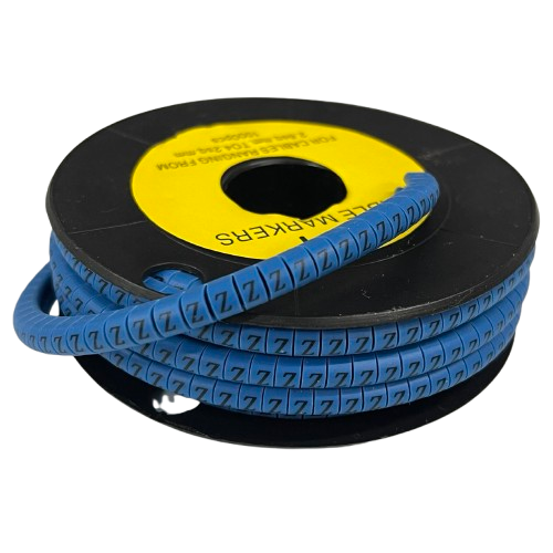 Cable (Z) Marker 2.6mm to 4.2mm 1000pcs Blue EC-1B