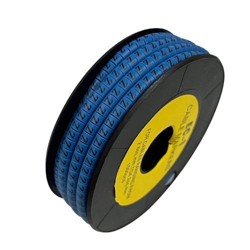 Cable (Z) Marker 2.6mm to 4.2mm 1000pcs Blue EC-1B