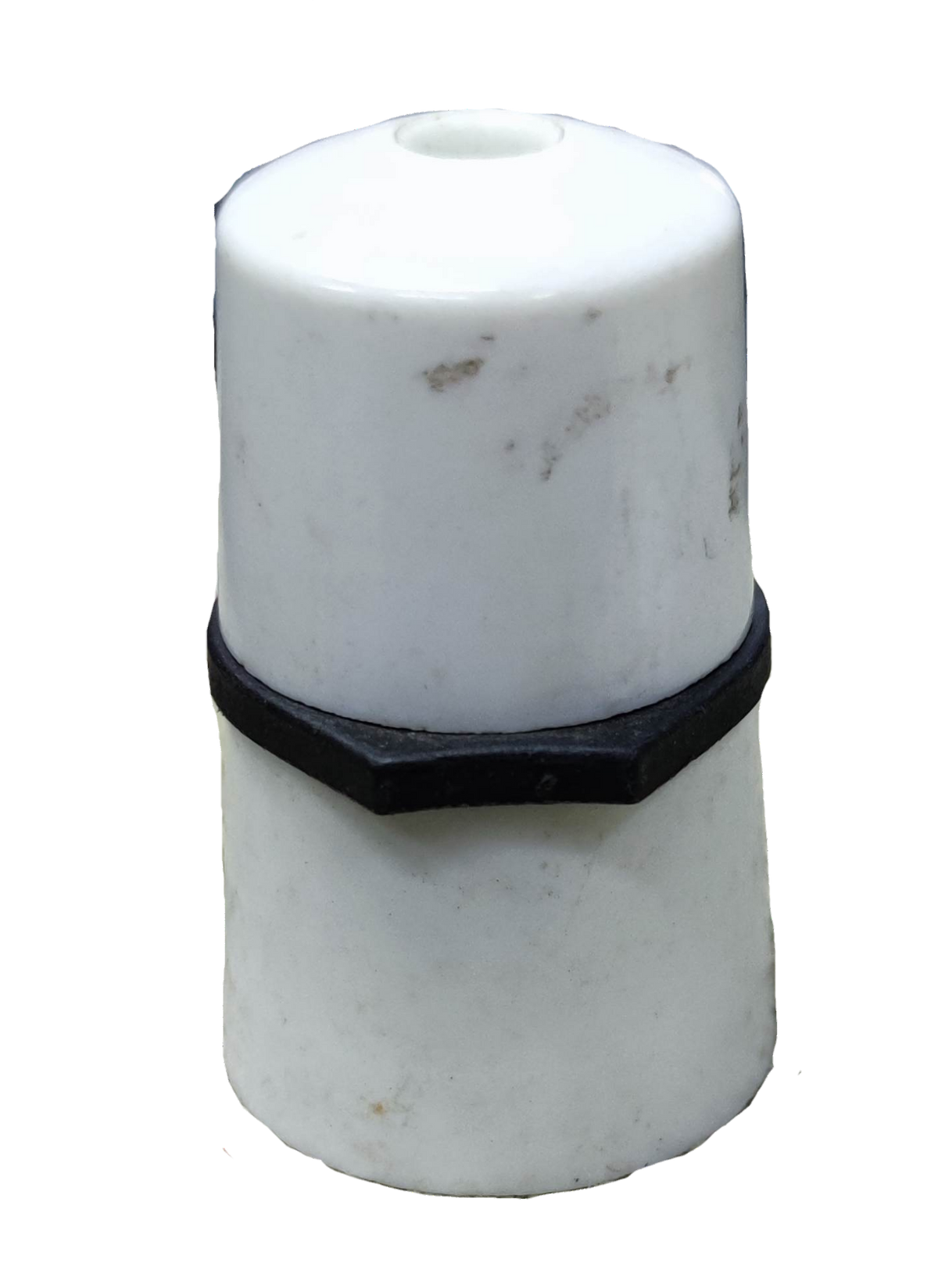 White ceramic B22 hanging socket 250V for lighting installation and accessories