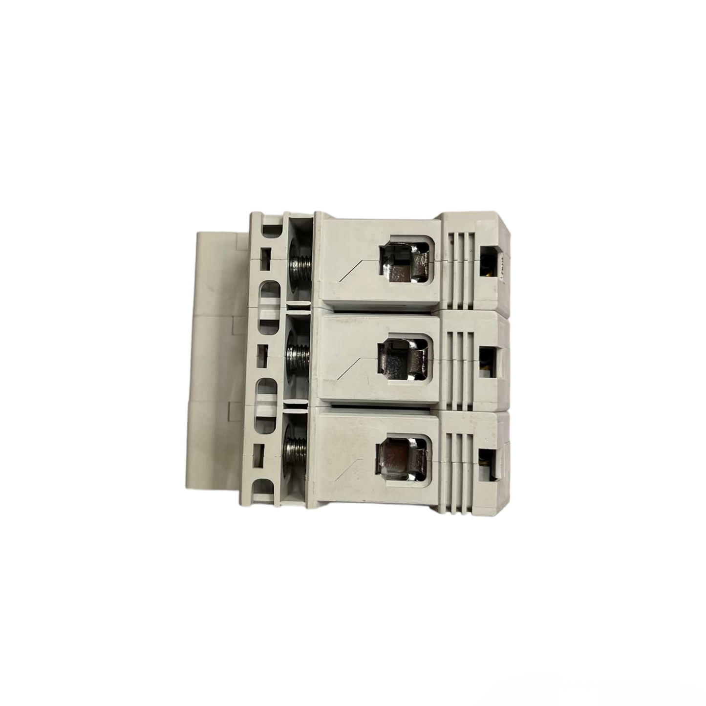 Electrical contactor on a white background