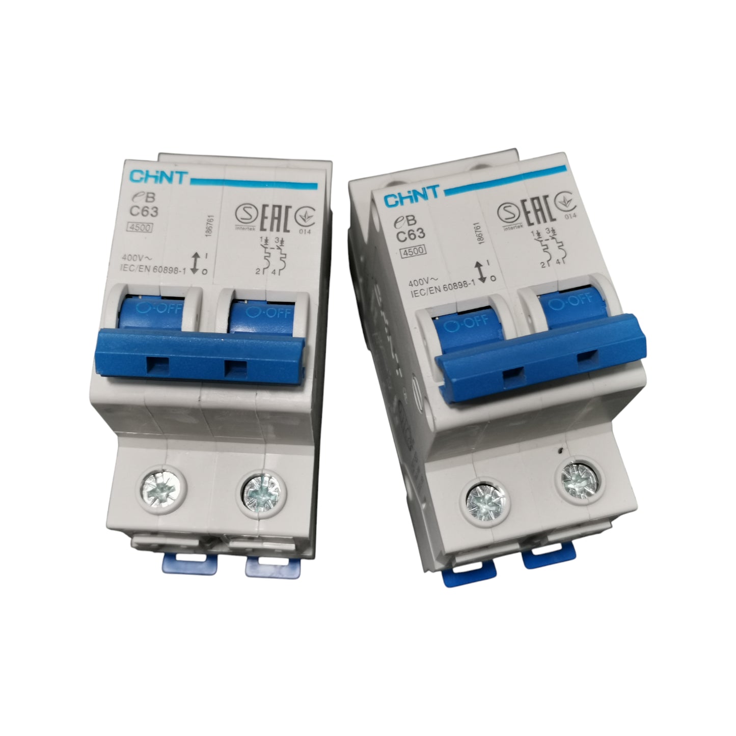 Chint 63A 2P 4.5KAIC 220V Miniature Circuit Breaker EB2PC634.5KA