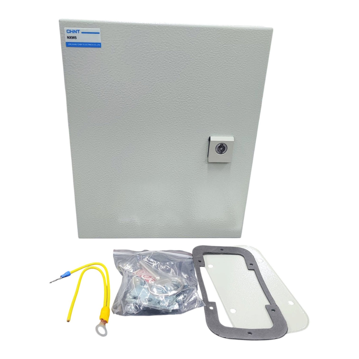Chint Control Box 300 x 300 x 200 mm Powder Coated Beige, Electrical Enclosure, Metal Enclosure, Steel Wall Box IP65 Metal Box