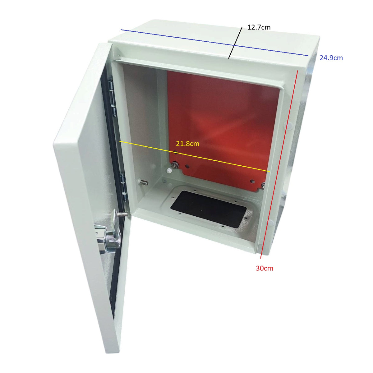 Chint Control Box 300 x 300 x 200 mm Powder Coated Beige, Electrical Enclosure, Metal Enclosure, Steel Wall Box IP65 Metal Box