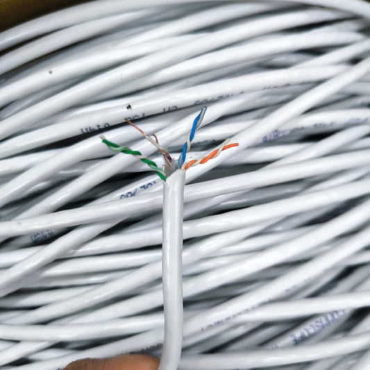 Comscope CAT6 UTP 300 Meters, LAN Cable, Ethernet Cable, Data Cable, Internet Cable, CAT 6 Cable AWG 24 4 Pairs White