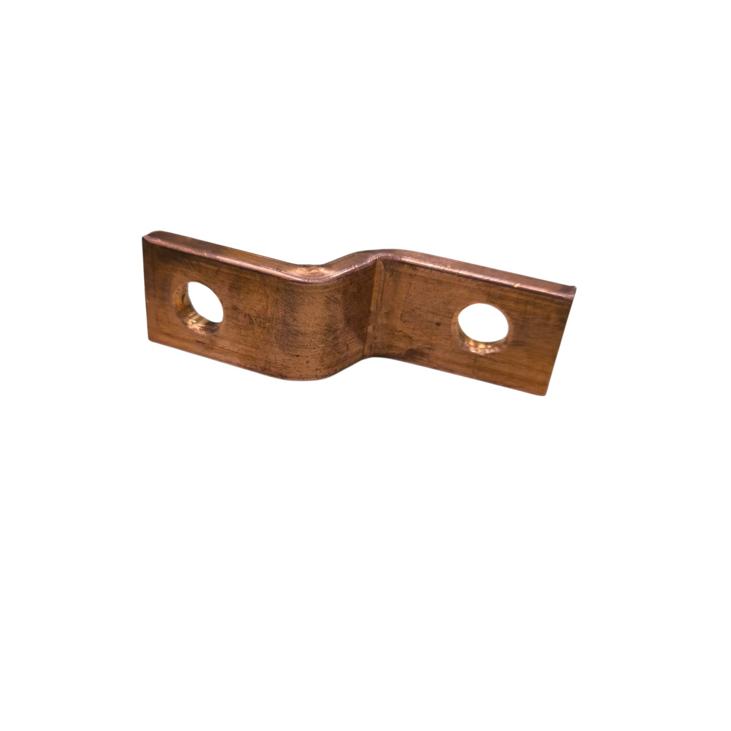 Copper Bus Bar 7cm x 2cm x 0.5cm S Type with 0.9cm Hole