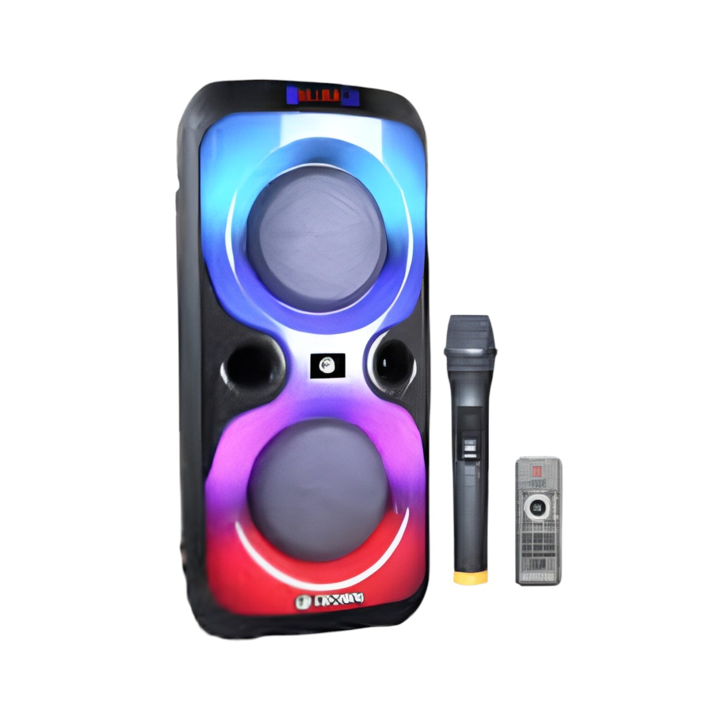 Crown 150W Portable Speaker 6 Woofer + 1.5 Tweeter w/ Remote Control Wireless Mic, Rechargeable Battery PD-662