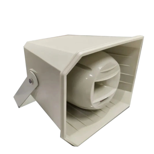 Crown 250W Horn Speaker Line Voltage 100V 8 Ohms Bypass Max 50W Nominal 25W 6 1/2 Woofer 5 x 2 1/4 inches Tweeter Outhorn Size 14 x 10 Inches