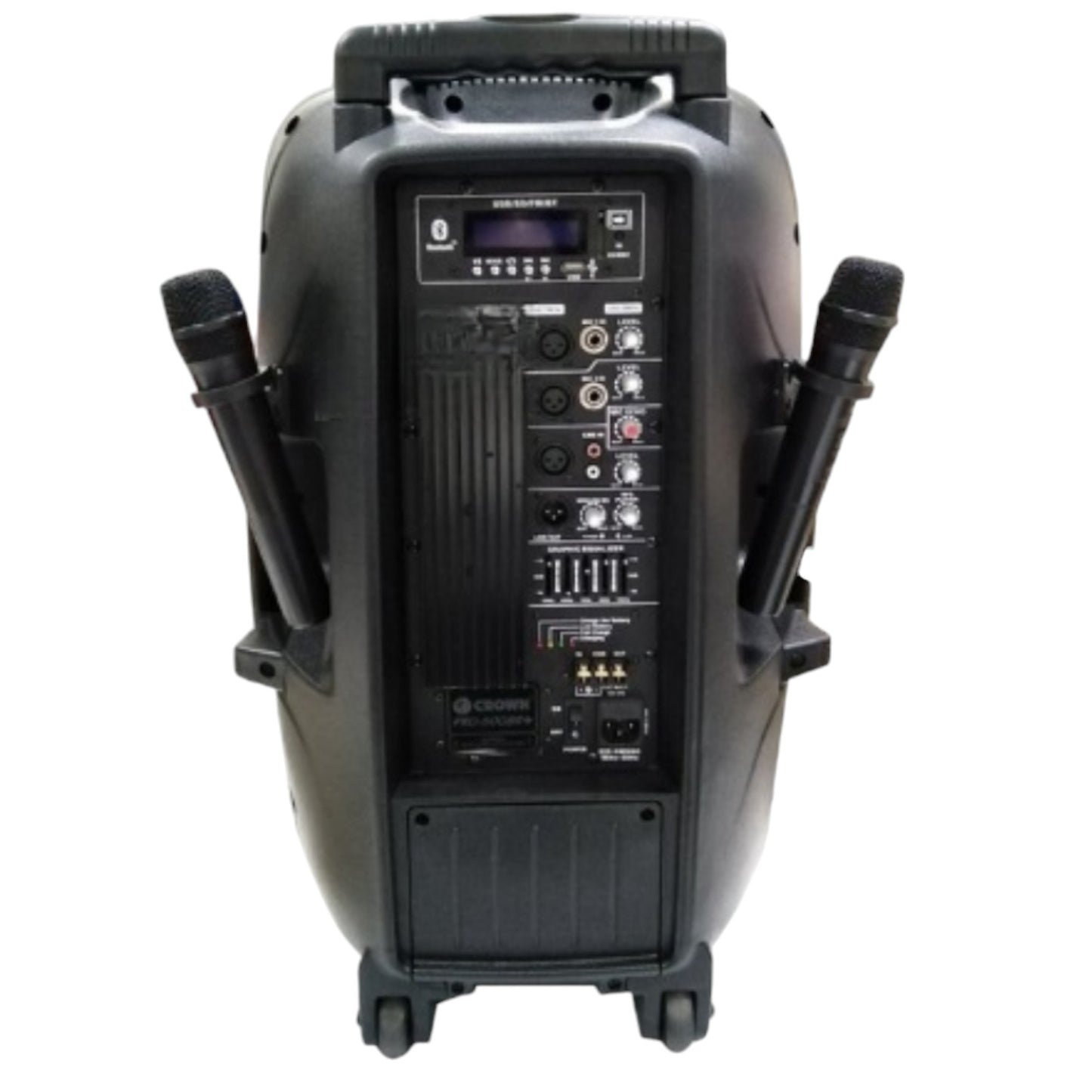 Crown Portable Speaker 600W 15 Inches Woofer + 12 x7 Inches Tweeter 2 Way 4-8 Ohms Portable Sound System PRO-5008