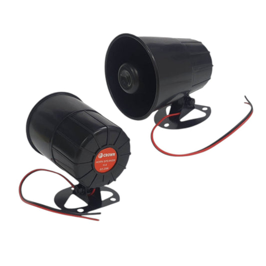 Crown Horn Speaker 25W 8 Ohm 4 Inches Black H-4
