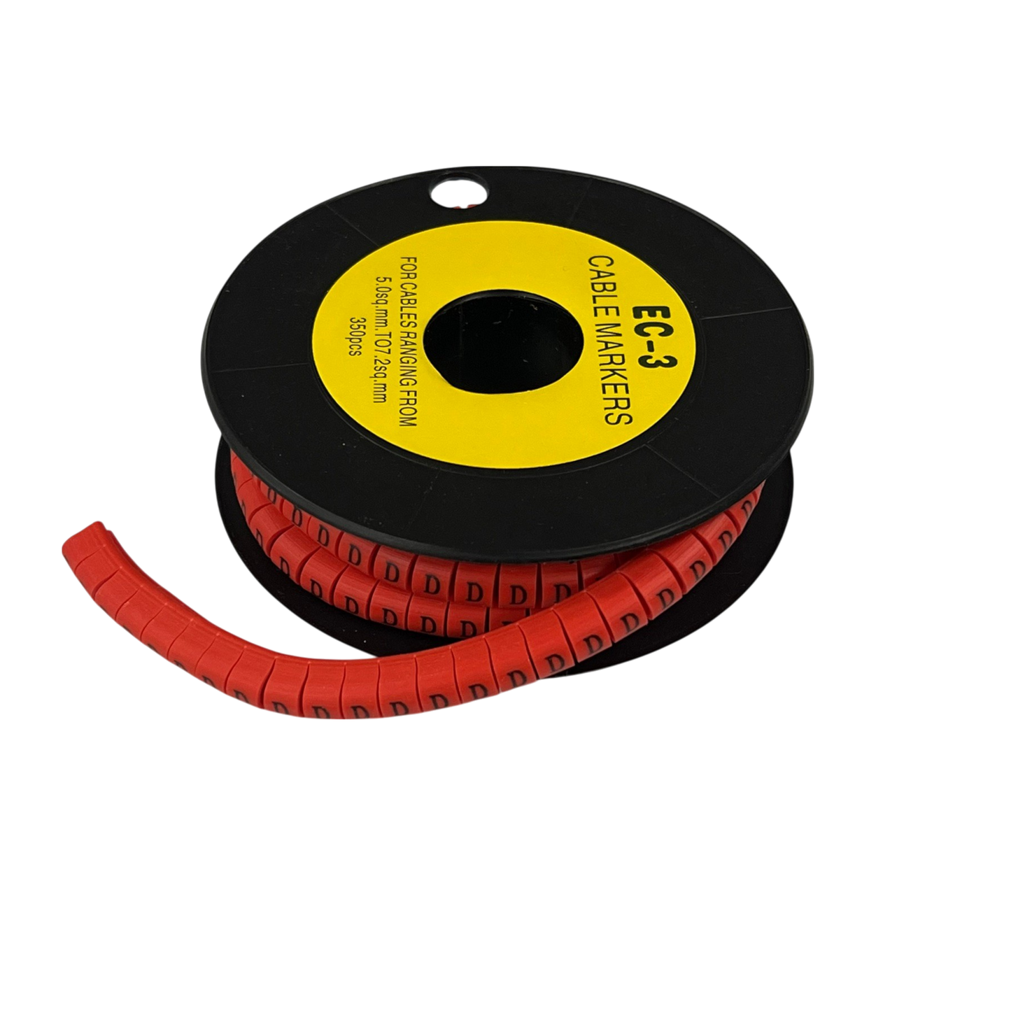 Grippes (D) Cable Marker Red 5.0mm to 7.2mm 350pcs