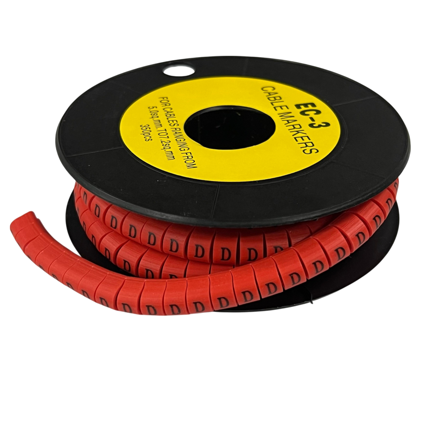 Grippes (D) Cable Marker Red 5.0mm to 7.2mm 350pcs