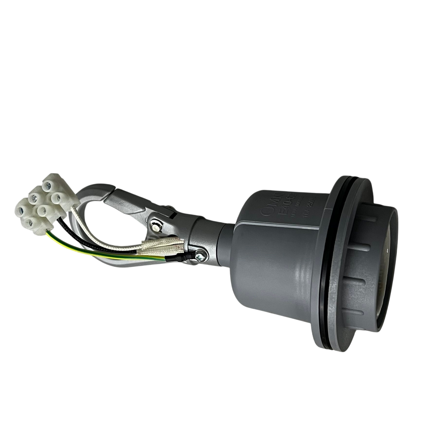 Omni Heavy Duty Lamp Holder E40, Outdoor E40 Socket Straight Lamp Holder with Hook