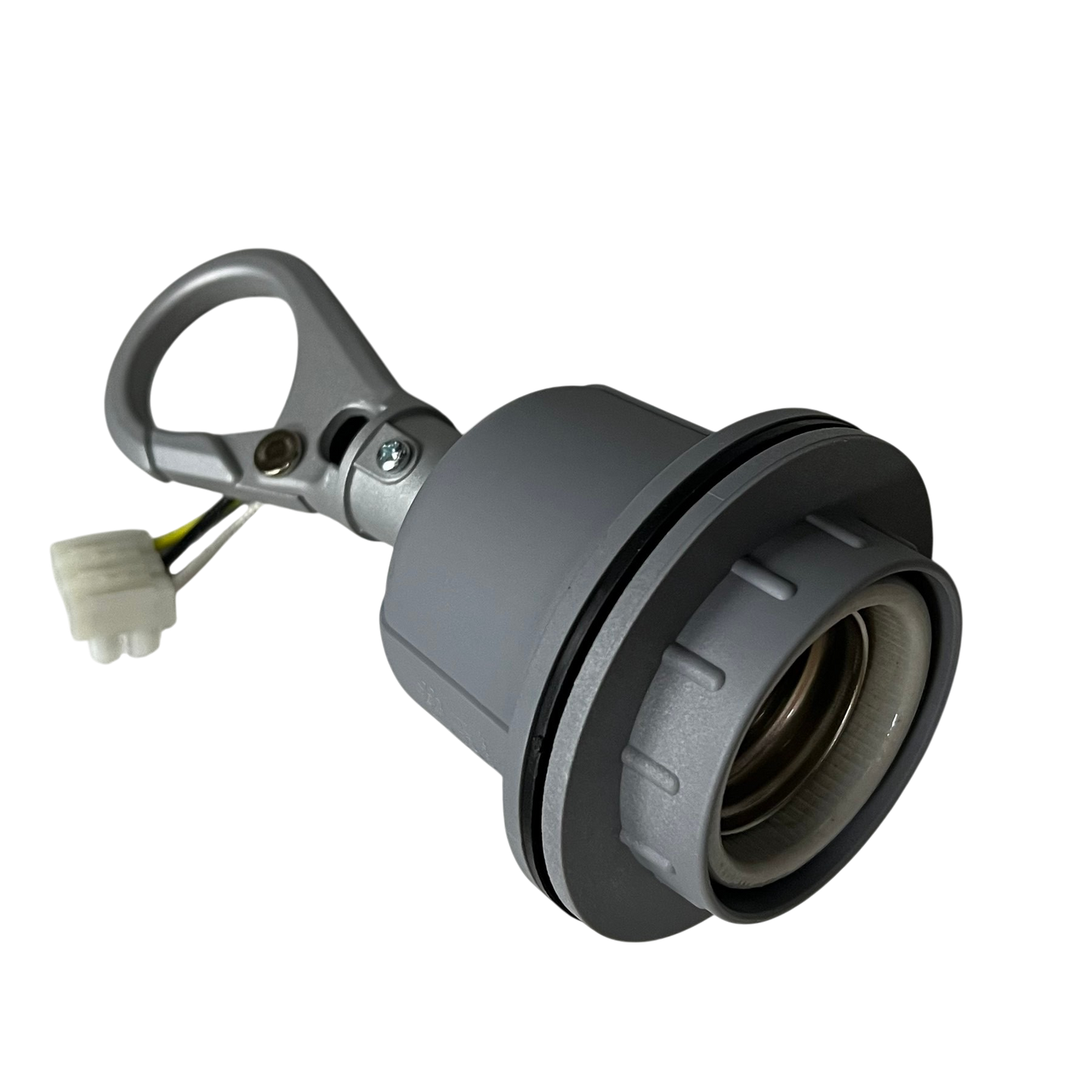 Omni Heavy Duty Lamp Holder E40, Outdoor E40 Socket Straight Lamp Holder with Hook