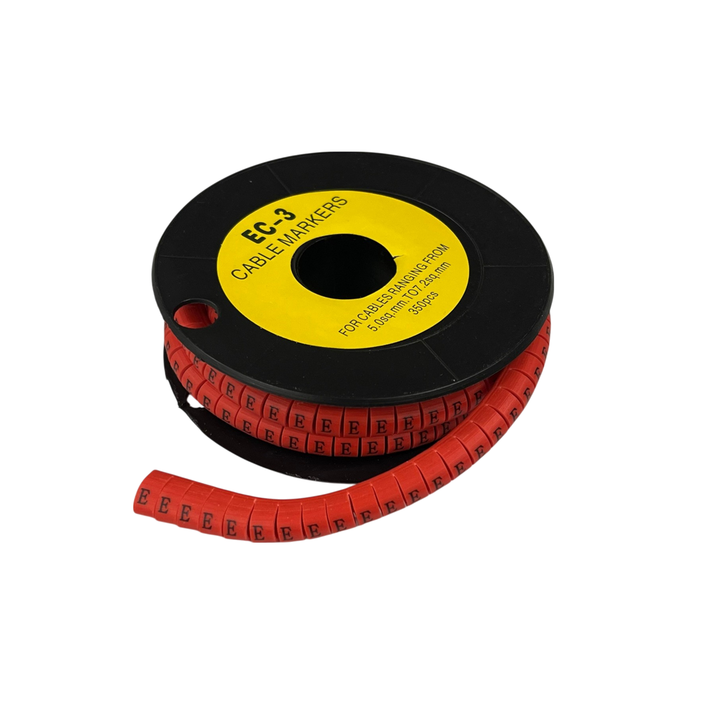 Grippes (E) Cable Marker Red 5.0mm to 7.2mm 350pcs