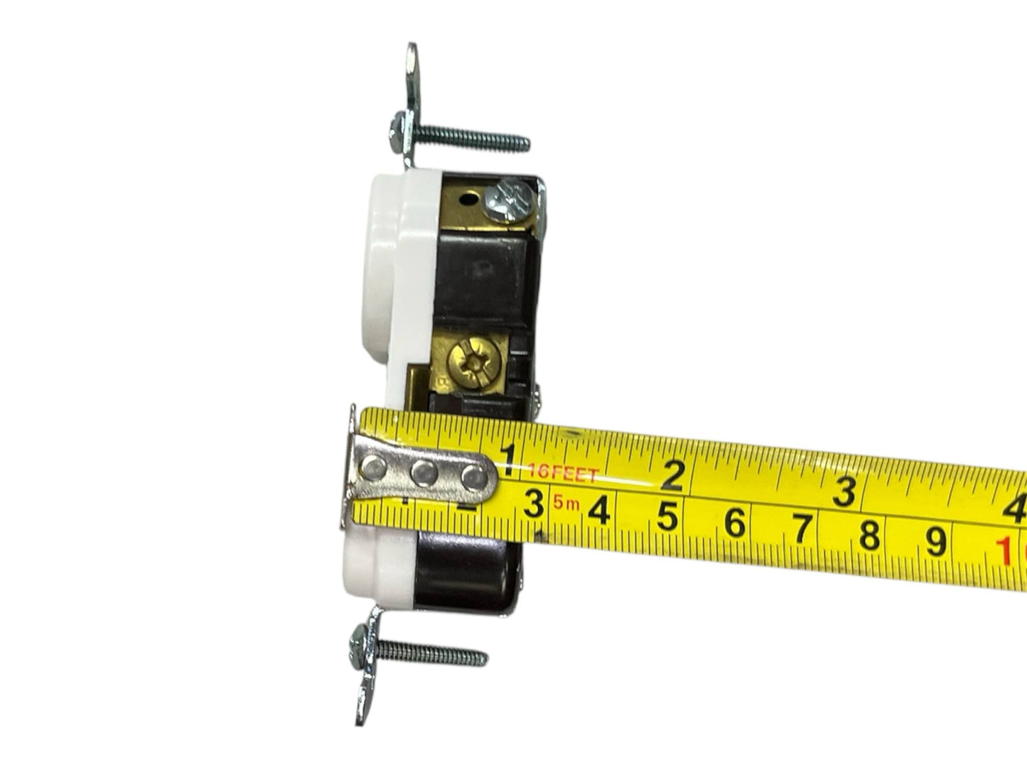Eagle 2 Gang T-Slot Outlet with Ground 20A 250V CAT 877-IC