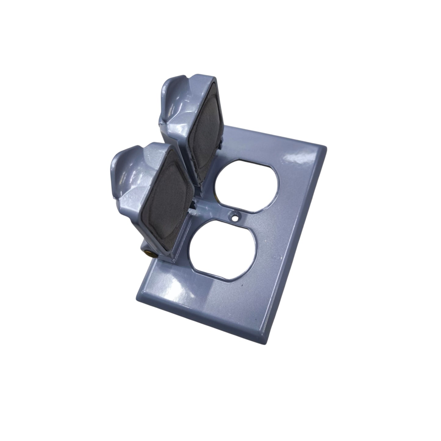 Eagle Weatherproof 2 Gang Plate Cover Gray