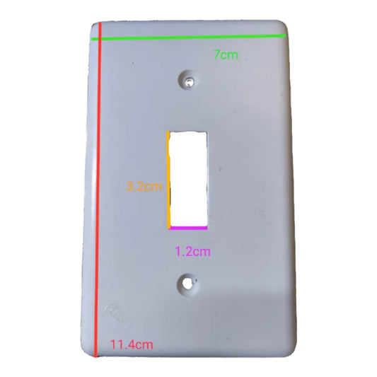 Eagle 1 Gang Plate 1 Gang Device Plate Cover Vertical Switch EAGLE1GANGPLATE - photo 2