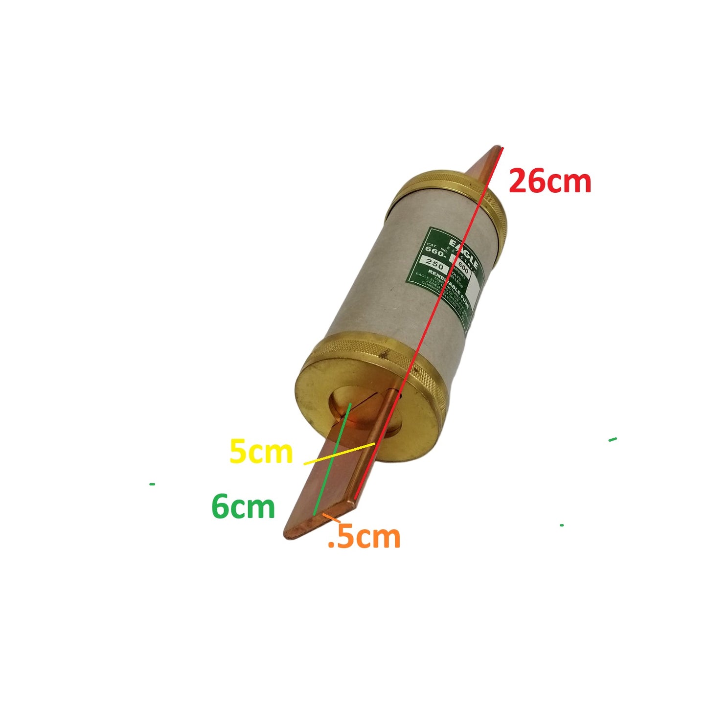 Eagle 600A 250V Renewable Fuse 660-600A Slo-lag Renewable Fuse
