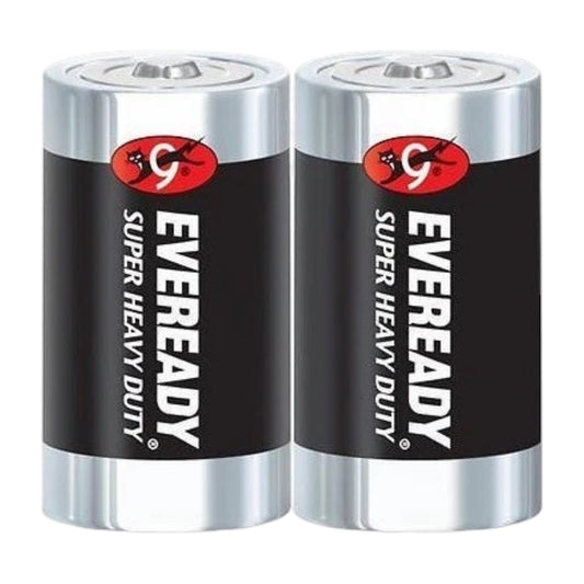 Eveready Size C Battery Black 1.5V DC Carbon Zinc 1235R14