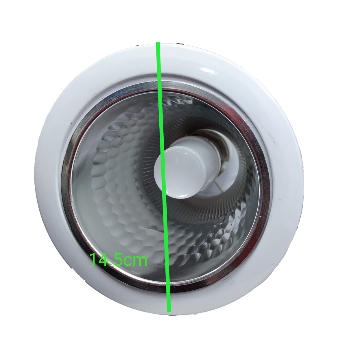 Omni & Firefly 4 inch LED pinlight housing ceiling light with reflective inner surface and white trim