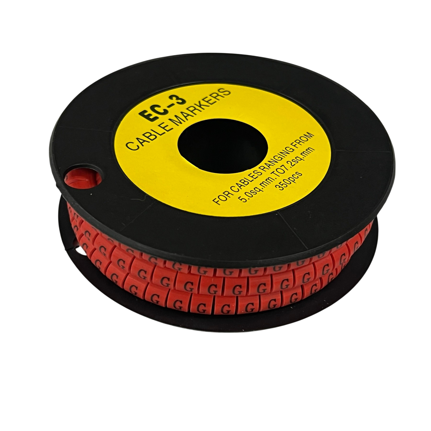 Grippes (G) Cable Marker Red 5.0mm to 7.2mm 350pcs