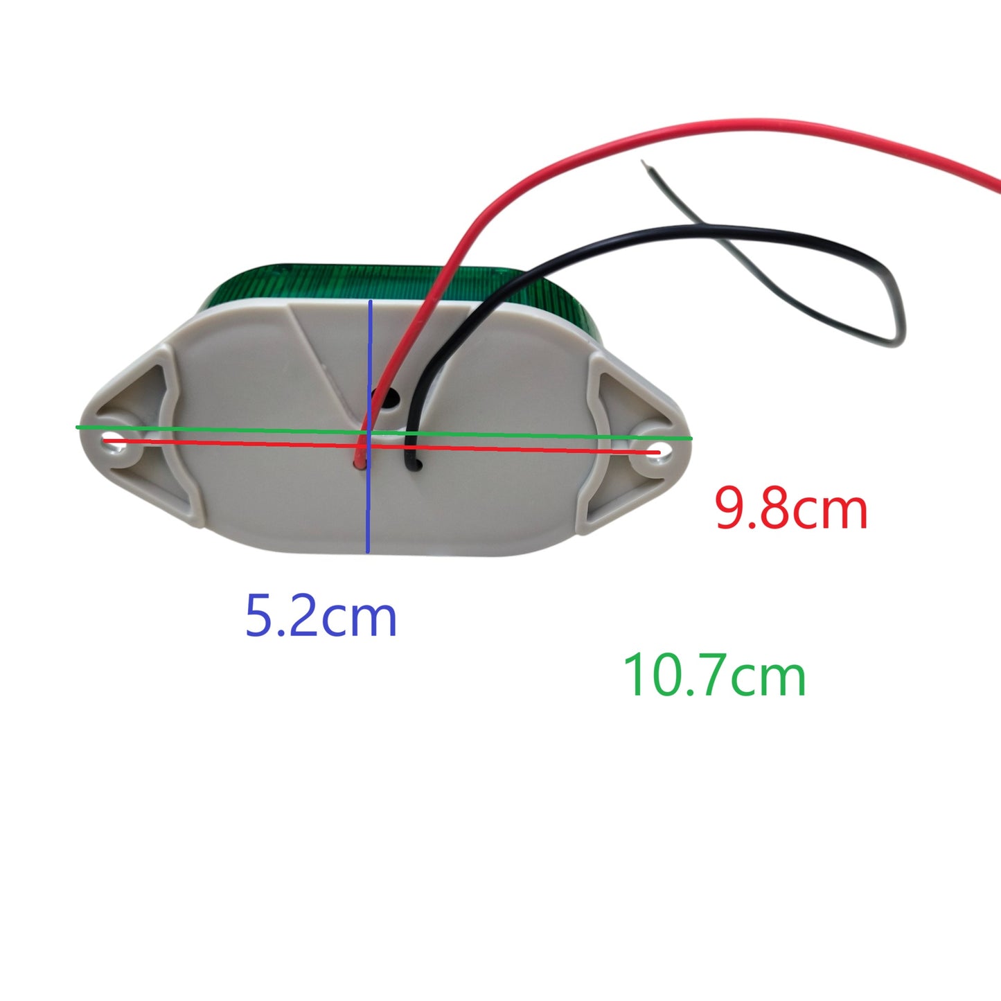 Green LED Warning Light 220V, Blinker Blinking Light, Industrial Warning Lamp