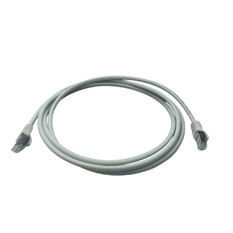 Grippes Cat 6 UTP Patch Cord Cable Metal Plug 24AWG 2 Meters Gray